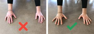 clawing fingers to prevent pain