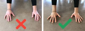 clawing fingers to prevent pain